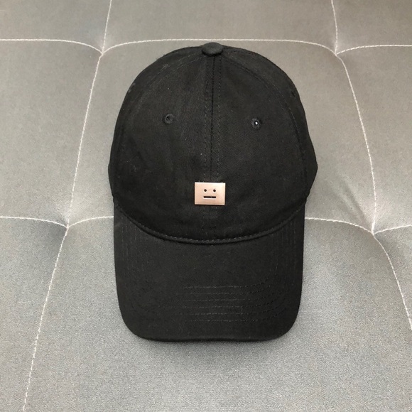 Acne Black and Silver Minimalist Hat - Picture 1 of 7